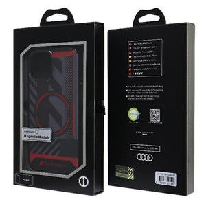 Audi IML Sport MagSafe Case iPhone 15 / 14 / 13 6.1" black/black hardcase AU-IMLMIP15-RSQ/D2-BK