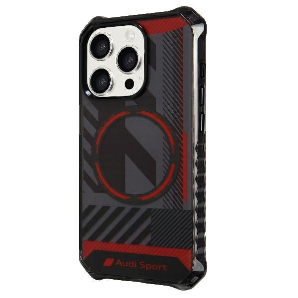 Audi IML Sport MagSafe Case iPhone 15 Pro 6.1" black/black hardcase AU-IMLMIP15P-RSQ/D2-BK