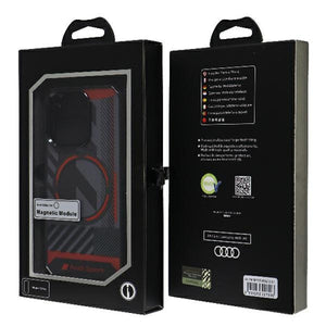 Audi IML Sport MagSafe Case iPhone 15 Pro 6.1" black/black hardcase AU-IMLMIP15P-RSQ/D2-BK