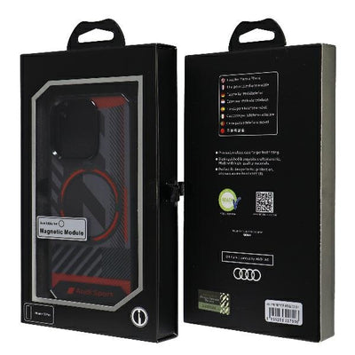 Audi IML Sport MagSafe Case iPhone 15 Pro 6.1" black/black hardcase AU-IMLMIP15P-RSQ/D2-BK