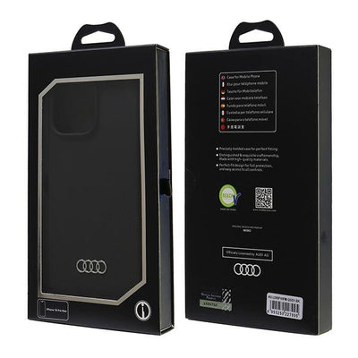 Audi Silicone Case iPhone 16 Pro Max 6.9" black/black hardcase AU-LSRIP16PM-Q3/D1-BK