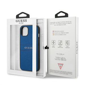 Guess Saffiano Strap Case for iPhone 13 mini 5.4" - Blue