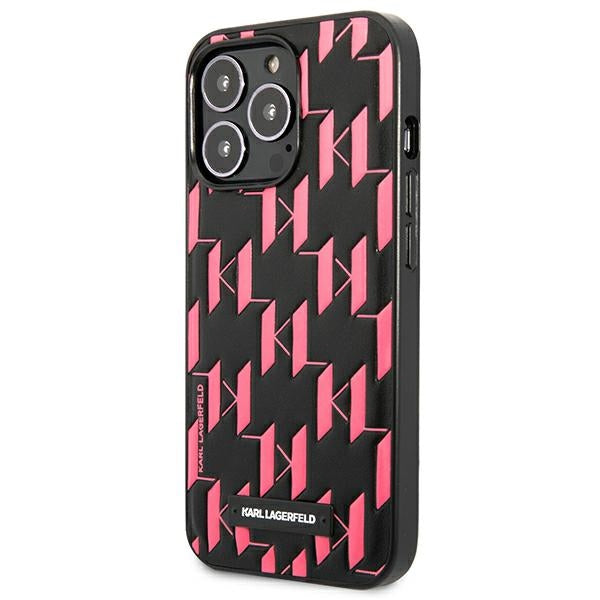 Karl Lagerfeld Monogram Plaque iPhone 13 Pro / 13 6.1" Case - Pink