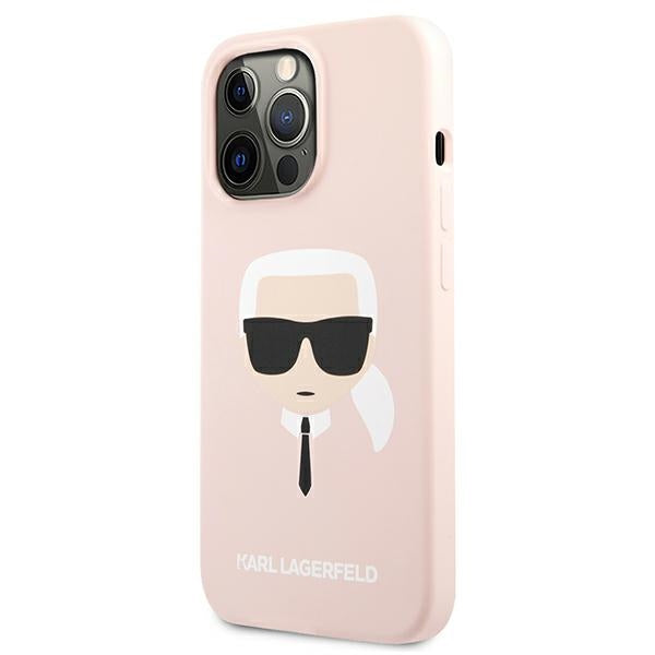 Karl Lagerfeld Silicone Karl`s Head Case for iPhone 13 Pro / 13 6.1" - Light Pink