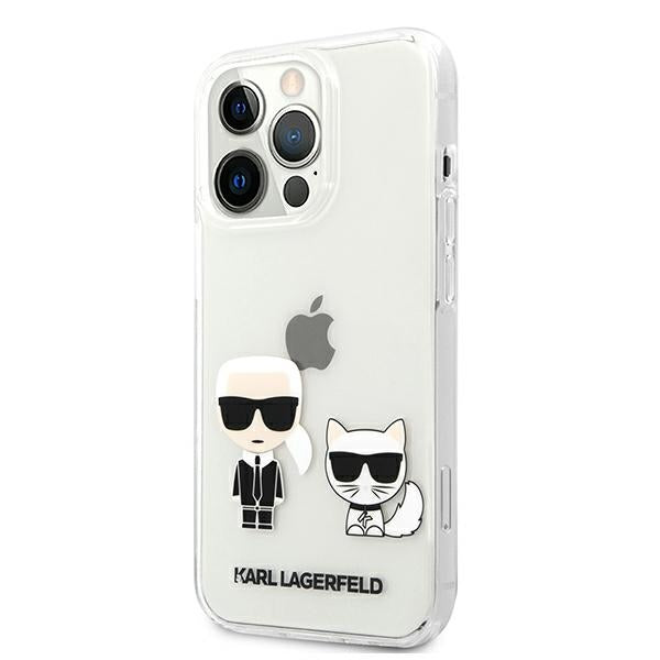 Karl Lagerfeld Karl &amp; Choupette Case for iPhone 13 Pro Max 6.7" - Transparent