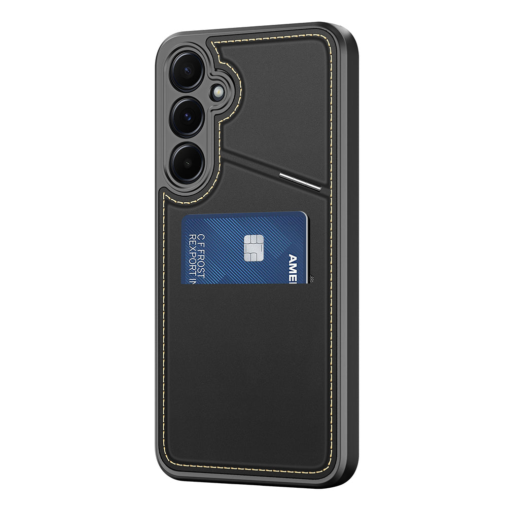 „Dux Ducis Rafi II“ dėklas, skirtas „Samsung Galaxy S25+“, su stovu ir dėklu – juodas