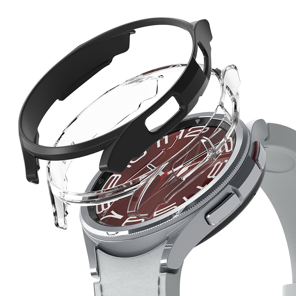 Ringke Slim 2-pack Case for Samsung Galaxy Watch 6 Classic 43mm - Black and Clear