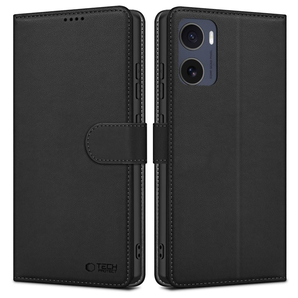Tech-Protect Wallet Case for Motorola Moto G05 / E15 - Matte Black