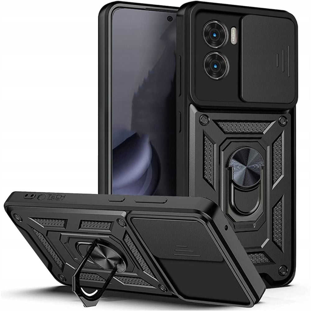 „Tech-Protect CamShield Pro“ dėklas, skirtas „Xiaomi Poco X7 PRO 5G“ – matinės juodos spalvos