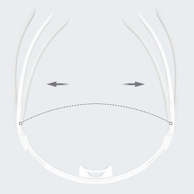 Rockbros Photochromic Cycling Glasses with UV Protection and Corrective Insert – White