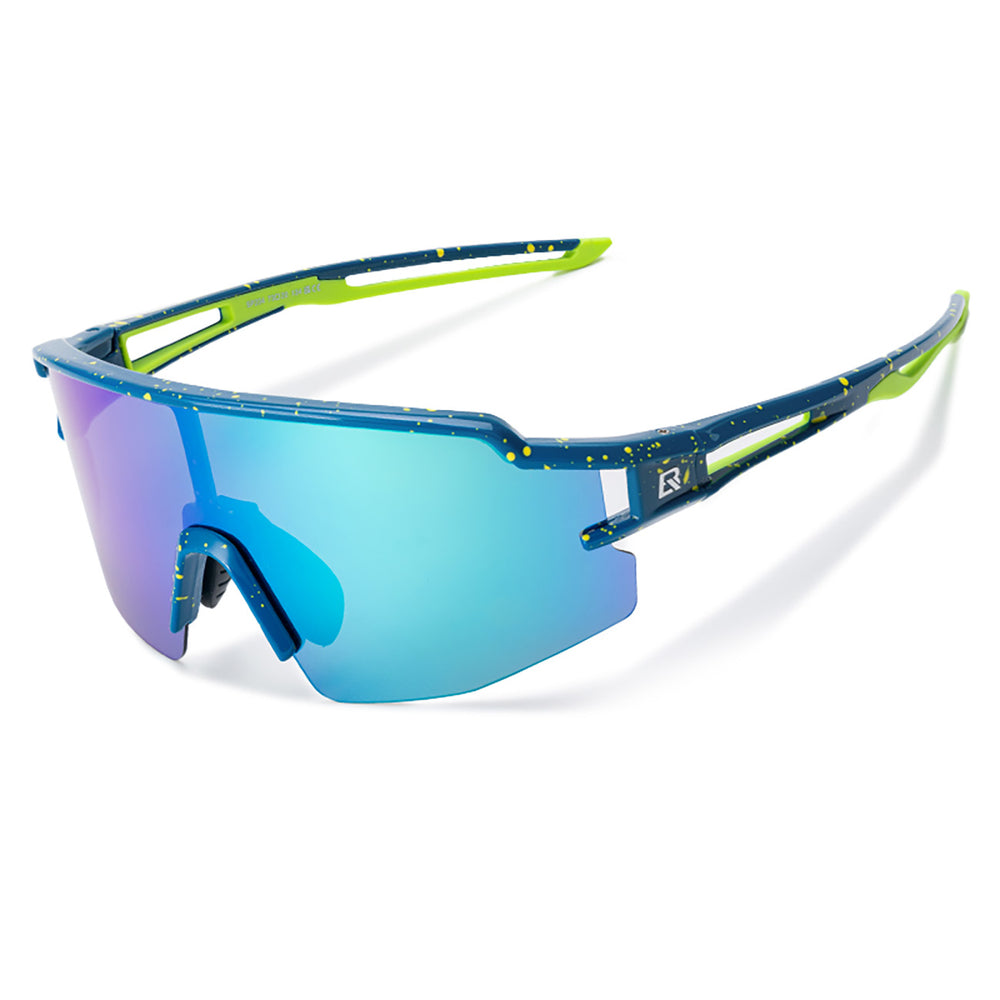 Rockbros Polarized Cycling Glasses with UV Protection and Corrective Insert Blue Lenses