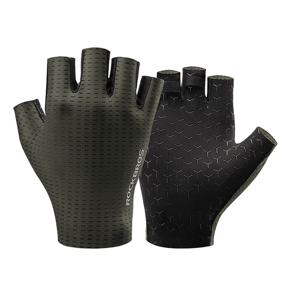 Rockbros Breathable Short Finger Cycling Gloves, Size: XXL