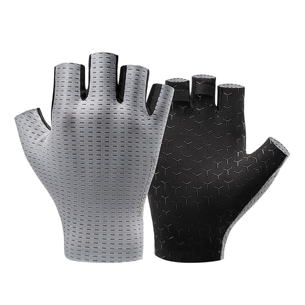 Rockbros Breathable Short Finger Cycling Gloves, Size: L