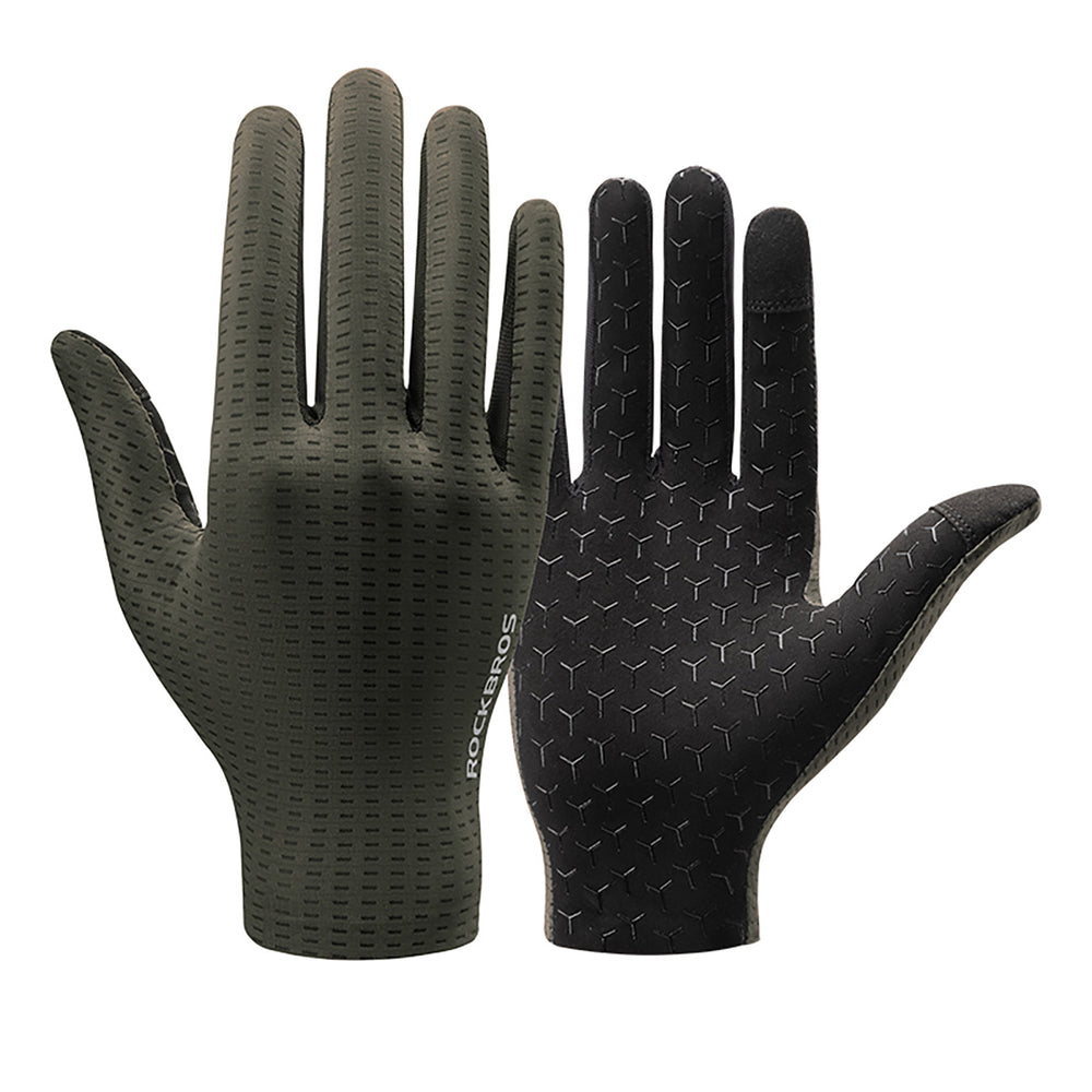 Rockbros Breathable Full Finger Cycling Gloves, Size: XL