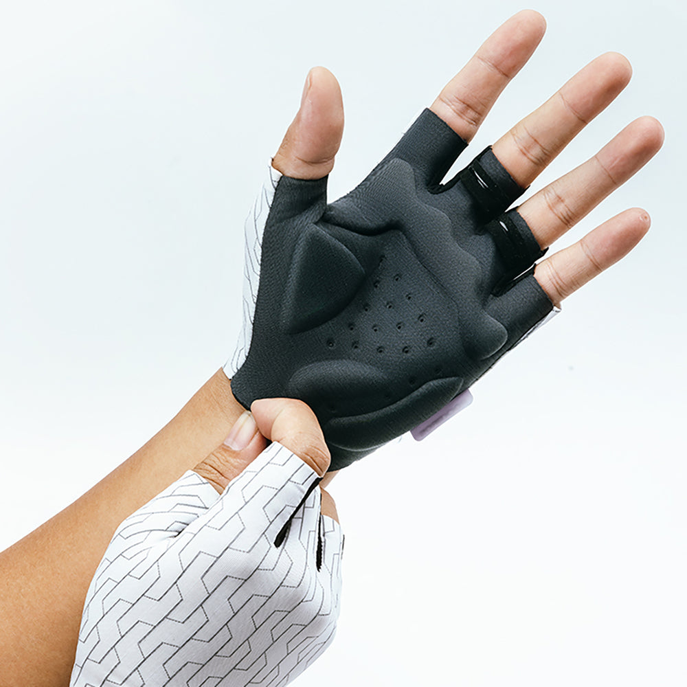 „Rockbros“ MTB dviračių pirštinės, dydis: XL – baltos ir juodos