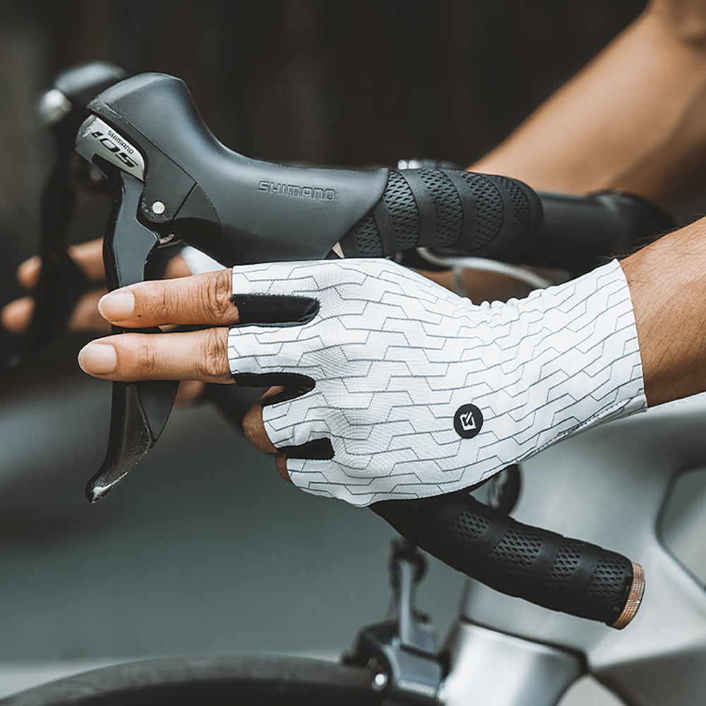 Rockbros Road Cycling Gloves Size: L - Black and White
