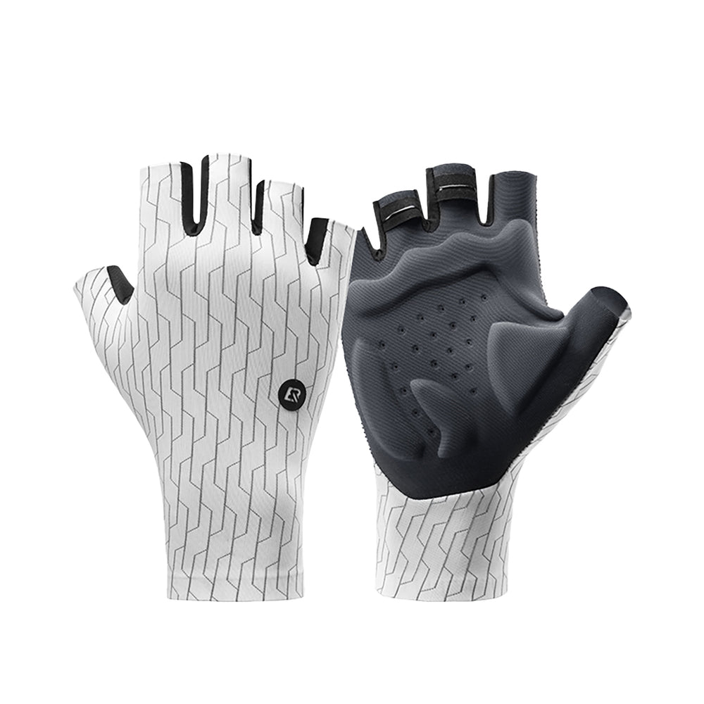 Rockbros Road Cycling Gloves Size: S - Black and White