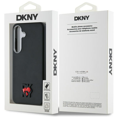 DKNY Leather Heart of NY Case for Samsung Galaxy S25 - Black