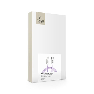 Tech-Protect Ultraboost Lite Lightning Cable PD60W/3A 2m - Purple