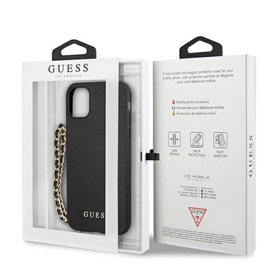 Guess Saffiano Chain case for iPhone 11 6.1" / Xr - black
