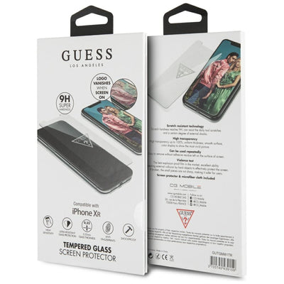 Guess Invisible Logo Tempered Glass for iPhone Xr