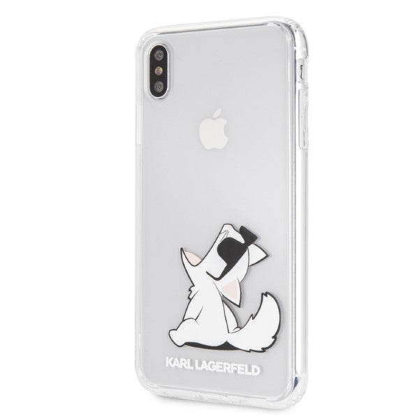 Karl Lagerfeld Choupette Fun iPhone Xs Max Case - Transparent