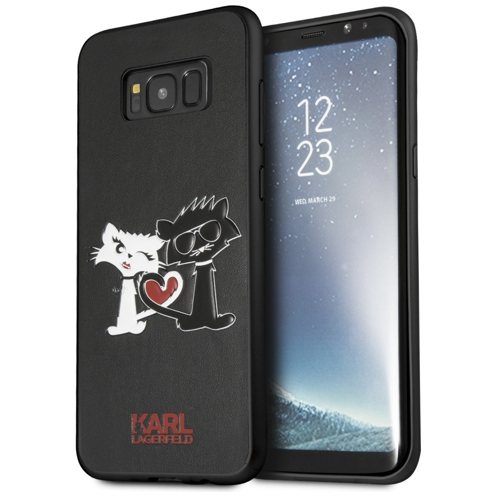Karl Lagerfeld Choupette In Love Case for Samsung Galaxy S8 Plus - Black