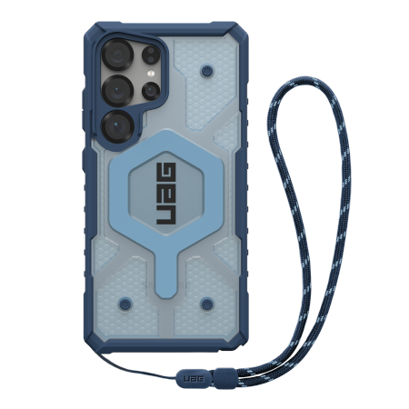 UAG Pathfinder Clear Magnet Bundle Case with Magnetic Module and Wrist Strap for Samsung Galaxy S25 Ultra 5G - Navy Blue