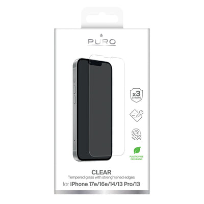 Puro Standard Tempered Glass for iPhone 16E