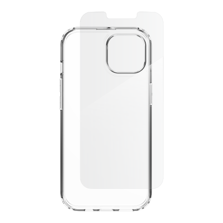 ZAGG IF Defense Bundle Case for iPhone 16e (2025) / 15 / 14 / 13 - Transparent