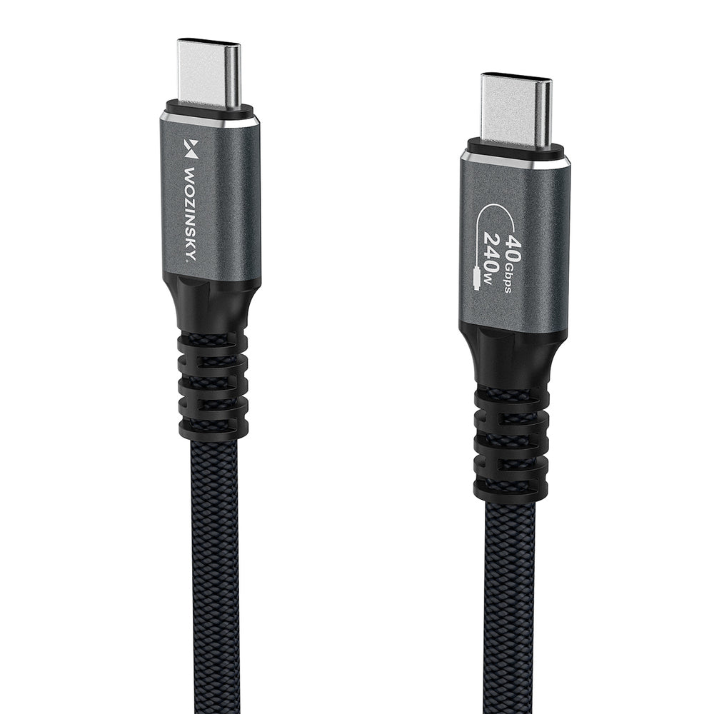 Wozinsky WPS-UY41S USB-C Thunderbolt 4 Cable 240W 1m 4K - Black