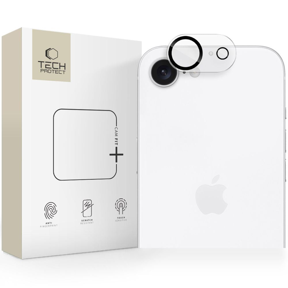 Tech-Protect Cam Fit+ Camera Cover for iPhone 16e - Clear