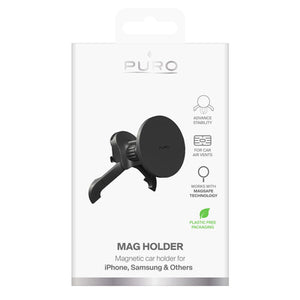 Puro Adjustable Car Holder, MagSafe Compatible - Black