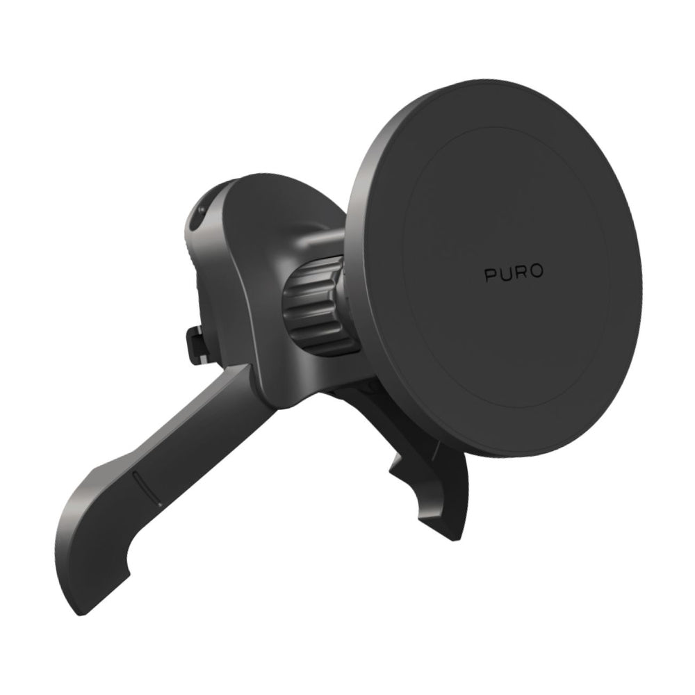„Puro“ reguliuojamas automobilio laikiklis, suderinamas su „MagSafe“ – juodas