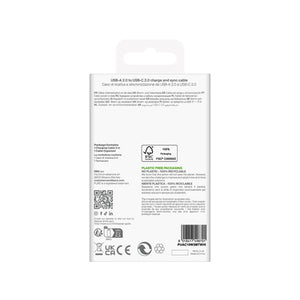 Puro TPE 10W USB-A - USB-C Cable 3m - White