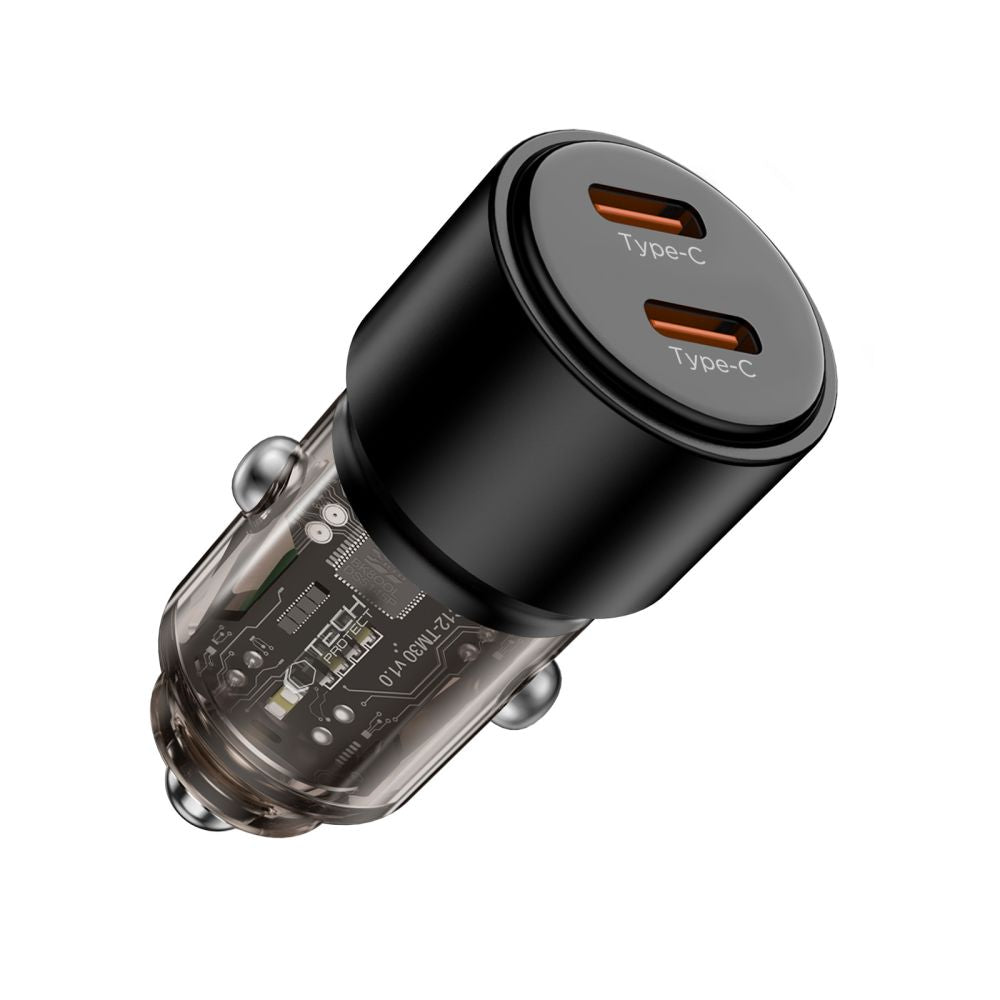 CC03 2-port PD100W car charger - black