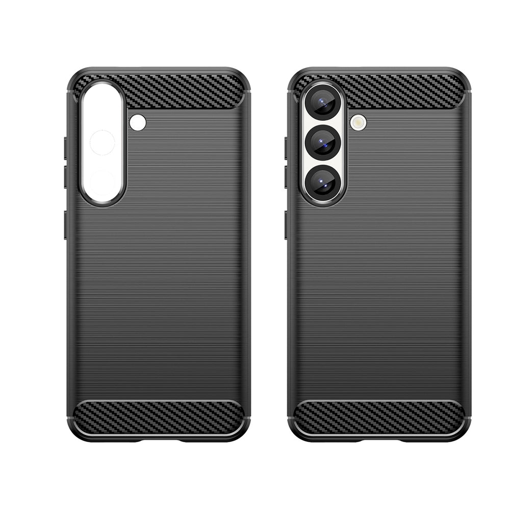 Carbon Case Flexible Silicone for Realme 14 5G - Black