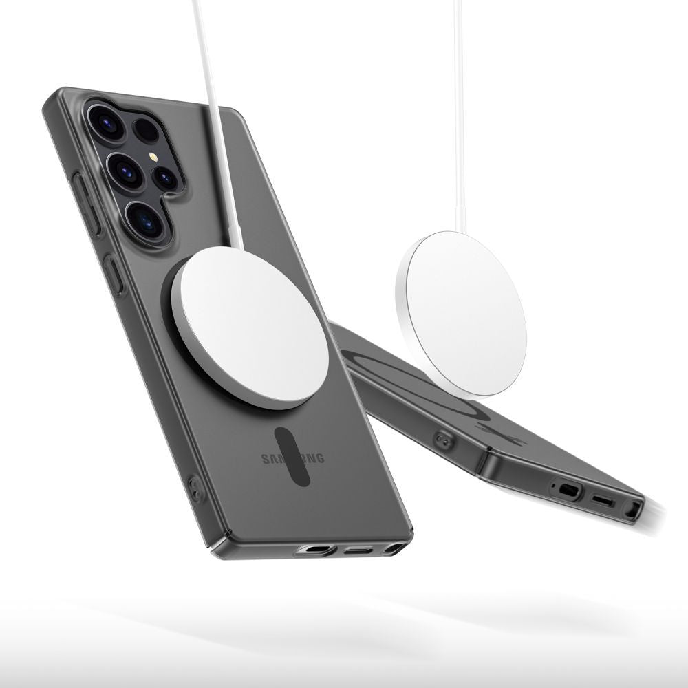 Tech-Protect MagSlim MagSafe case for Samsung Galaxy S25 Edge - matte black