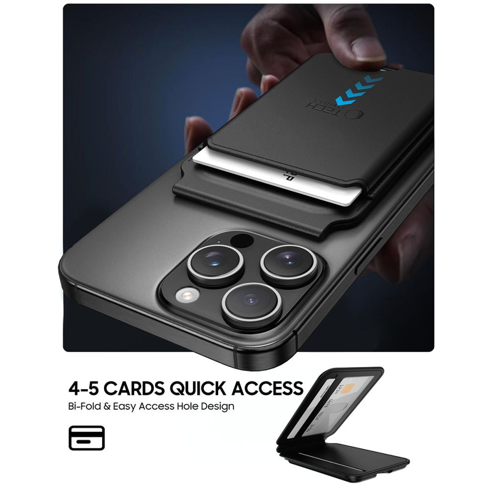 Tech-Protect MagWallet Stand MagSafe Universal Case - Black