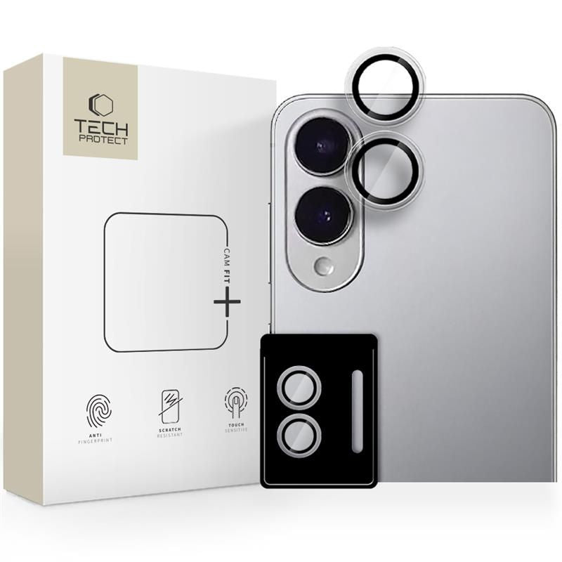 Tech-Protect Camring Fit+ Camera Cover for Samsung Galaxy s25 Edge - Clear