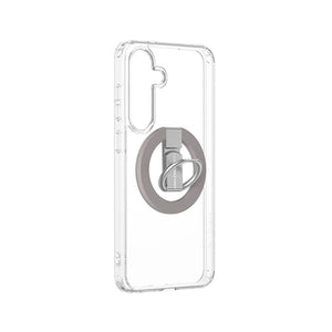 AmazingThing Minimal Mag Case with Magnetic Ring and Magnetic Ring for Samsung Galaxy S25+ - Transparent