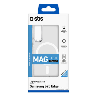 SBS Light Mag Case for Samsung Galaxy S25 Edge - Transparent