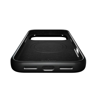 Puro Icon Mag Pro Liquid Silicone Case for iPhone 17 Pro Max, MagSafe Compatible, with Camera Protection and Aluminum Buttons - Black