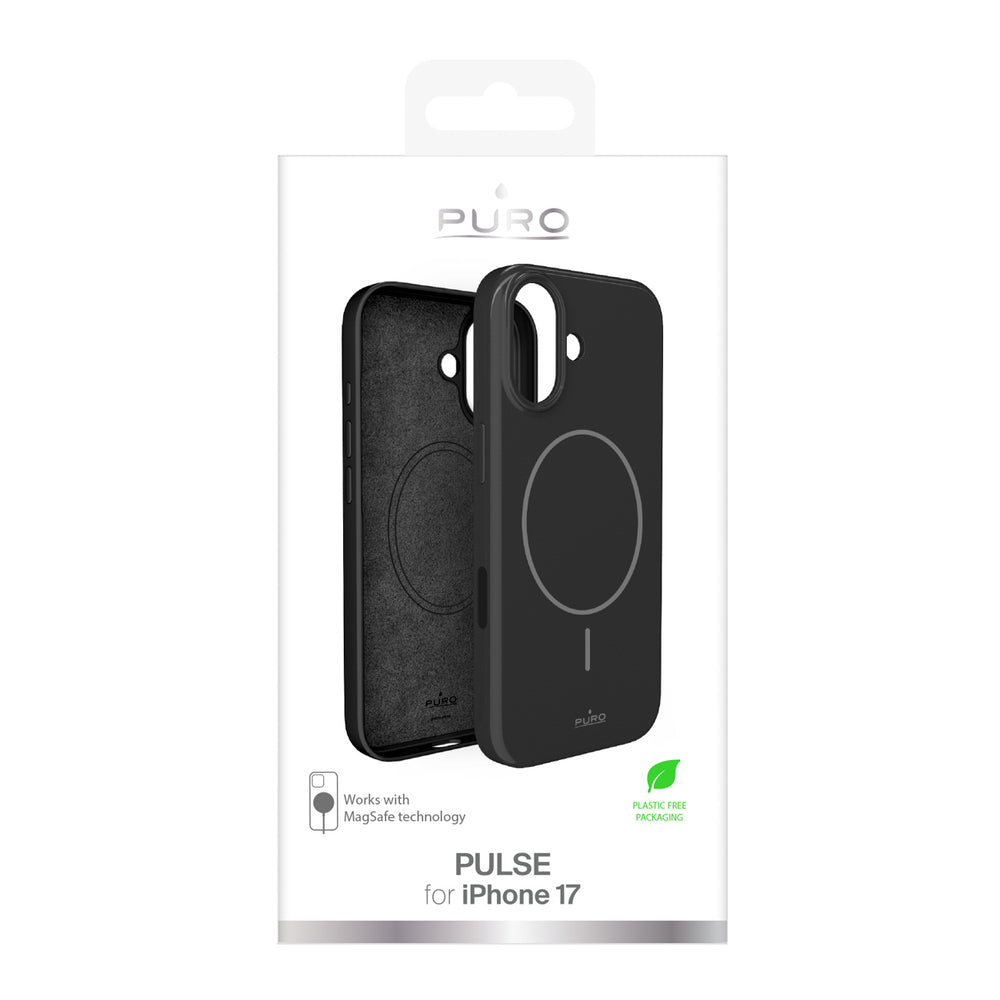 Puro Pulse iPhone 17 Protective Case Polycarbonate - Black