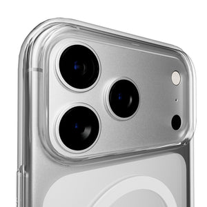 Puro Lite Mag TPU+PC Case Compatible with MagSafe for iPhone 17 Pro Max - Transparent with White Ring