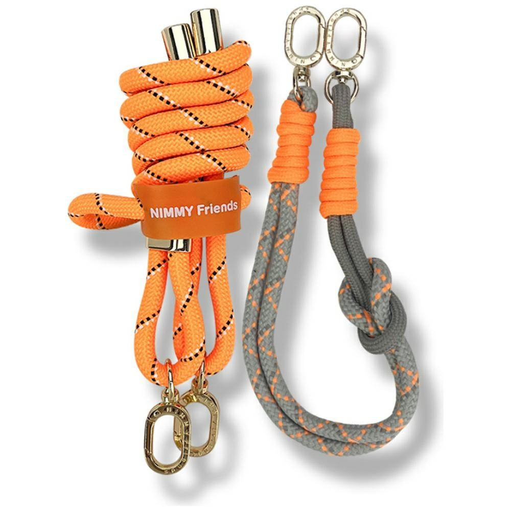 Nimmy Cool&amp;Cute 2.0 crossbody + handstrap set - orange-gray