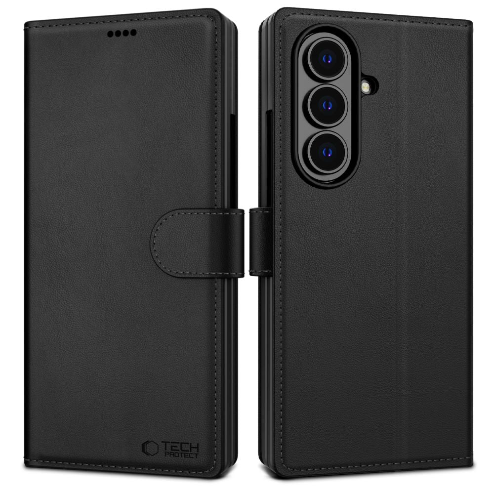 Tech-Protect Wallet Case for Samsung Galaxy Z Fold 7 - Black
