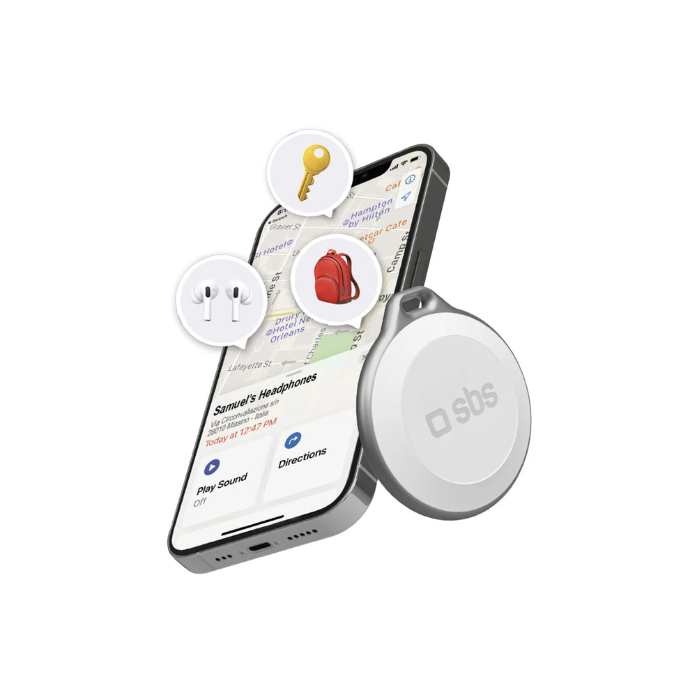 SBS Track My Circle Waterproof IP65 Locator Compatible with Apple Find My