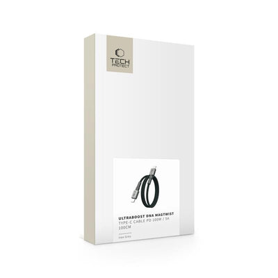 Tech-Protect Ultraboost DNA MagTwist USB-C PD Cable 100W / 5A 100 cm - Gray