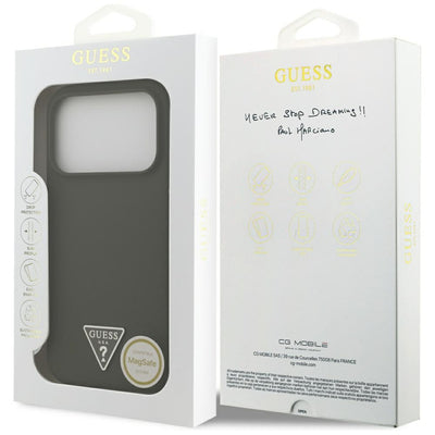 Guess Silicone Triangle Logo MagSafe Case for iPhone 17 Pro - Green